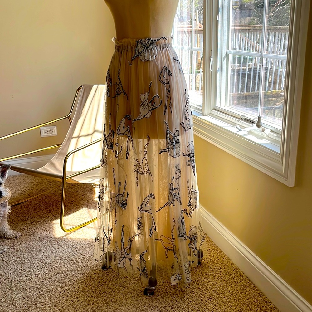 Geisha Design size S maxi skirt. Never worn without tags. From Anthropologie.